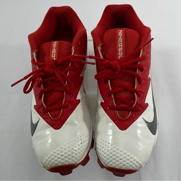 Nike Vapor # 852688-812 Baseball Cleats Red & White Men’s Size:7 - Picture 4 of 16